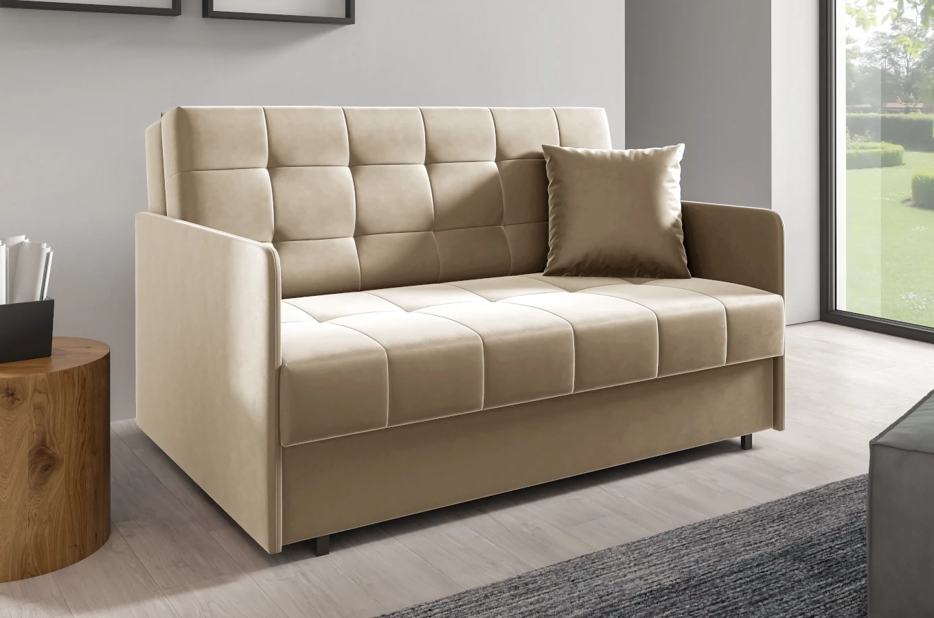 Klasyczna sofa NAOMI z funkcją spania / szerokość 140 cm