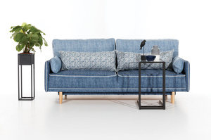 Nowoczesna sofa CORDOBA z funkcją spania i pojemnikiem na pościel