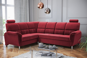 Klasyczny rozkładany narożnik DANIELA z pojemnikiem na pościel