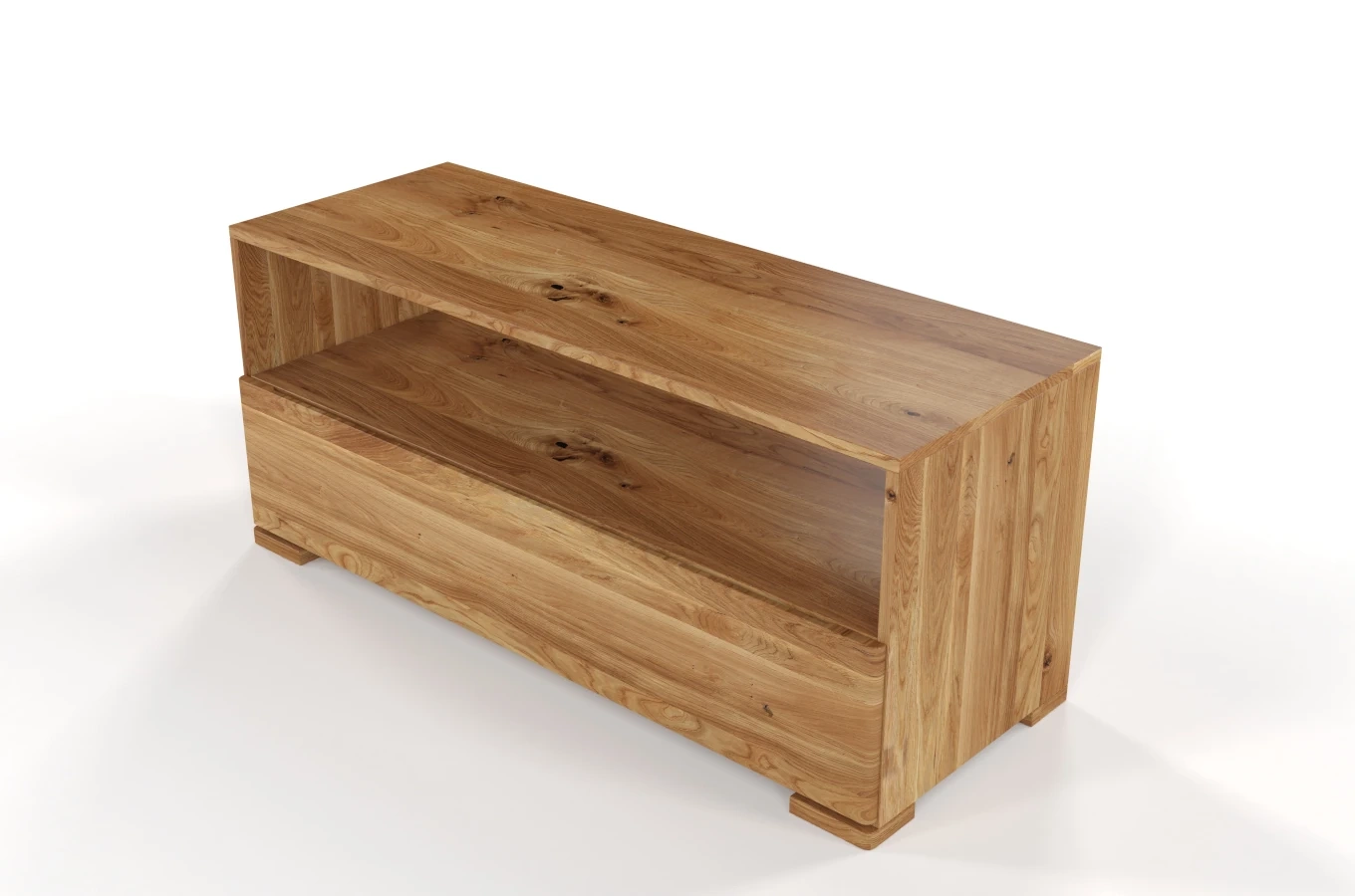 Drewniana szafka RTV dębowa Visby SANDEMO / szer. 120 cm