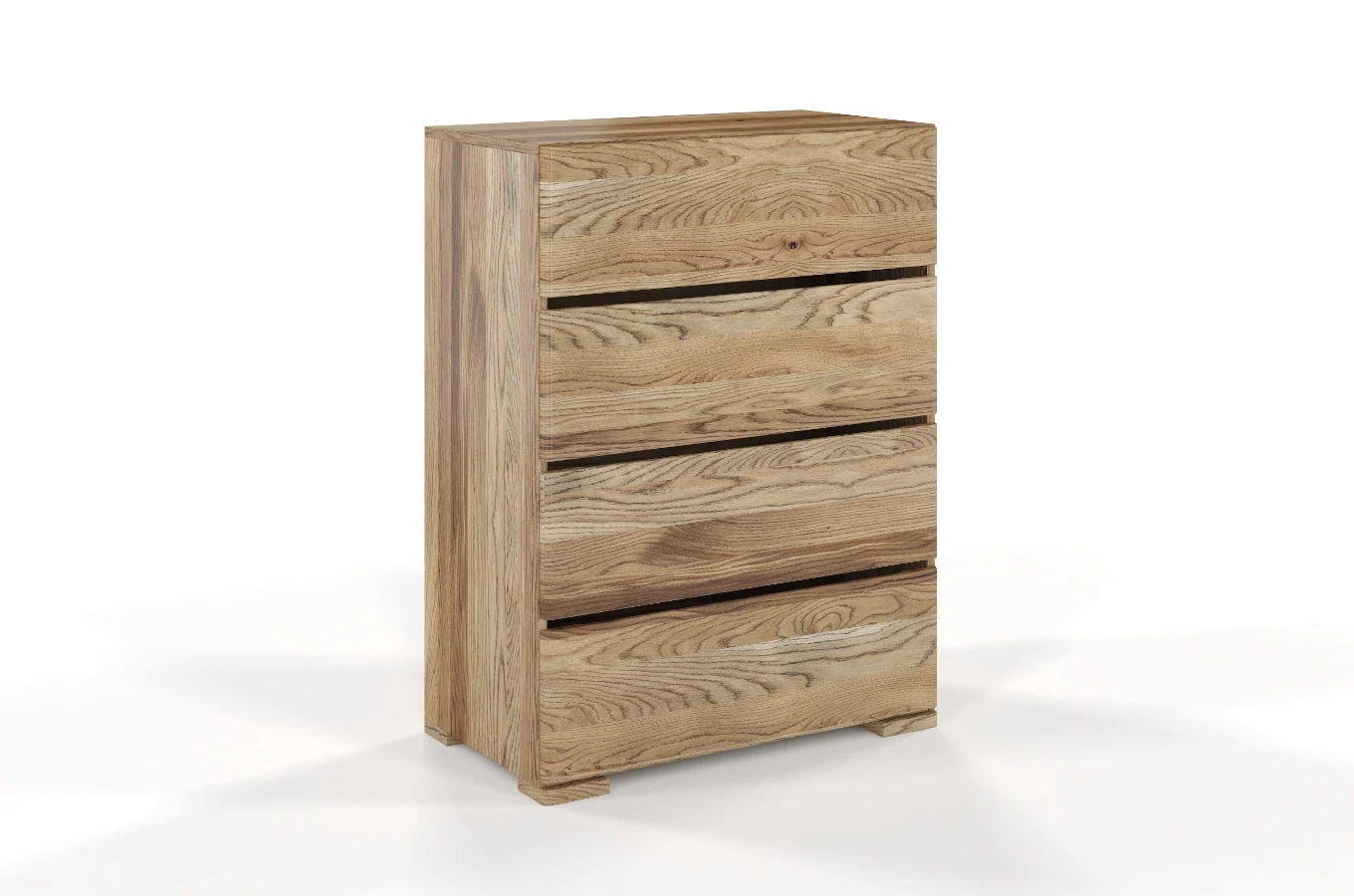 Drewniana komoda dębowa Visby Sandemo 4S80 / szer. 80 cm