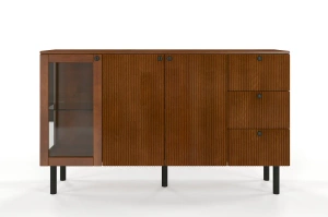 Komoda bukowa Visby Norvik / szerokość 160 cm / kolor orzech