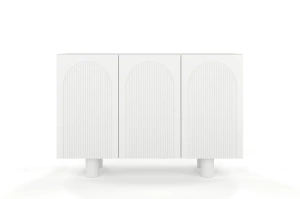 Biała komoda z łukami Skandica RITA / szer. 135 cm