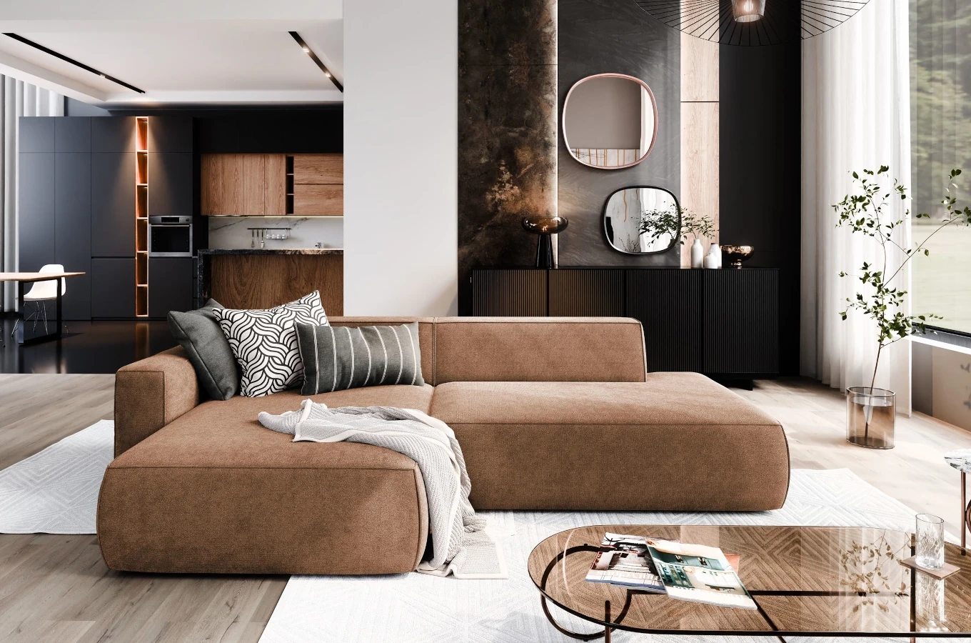 Nowoczesny narożnik modułowy MINKY 2