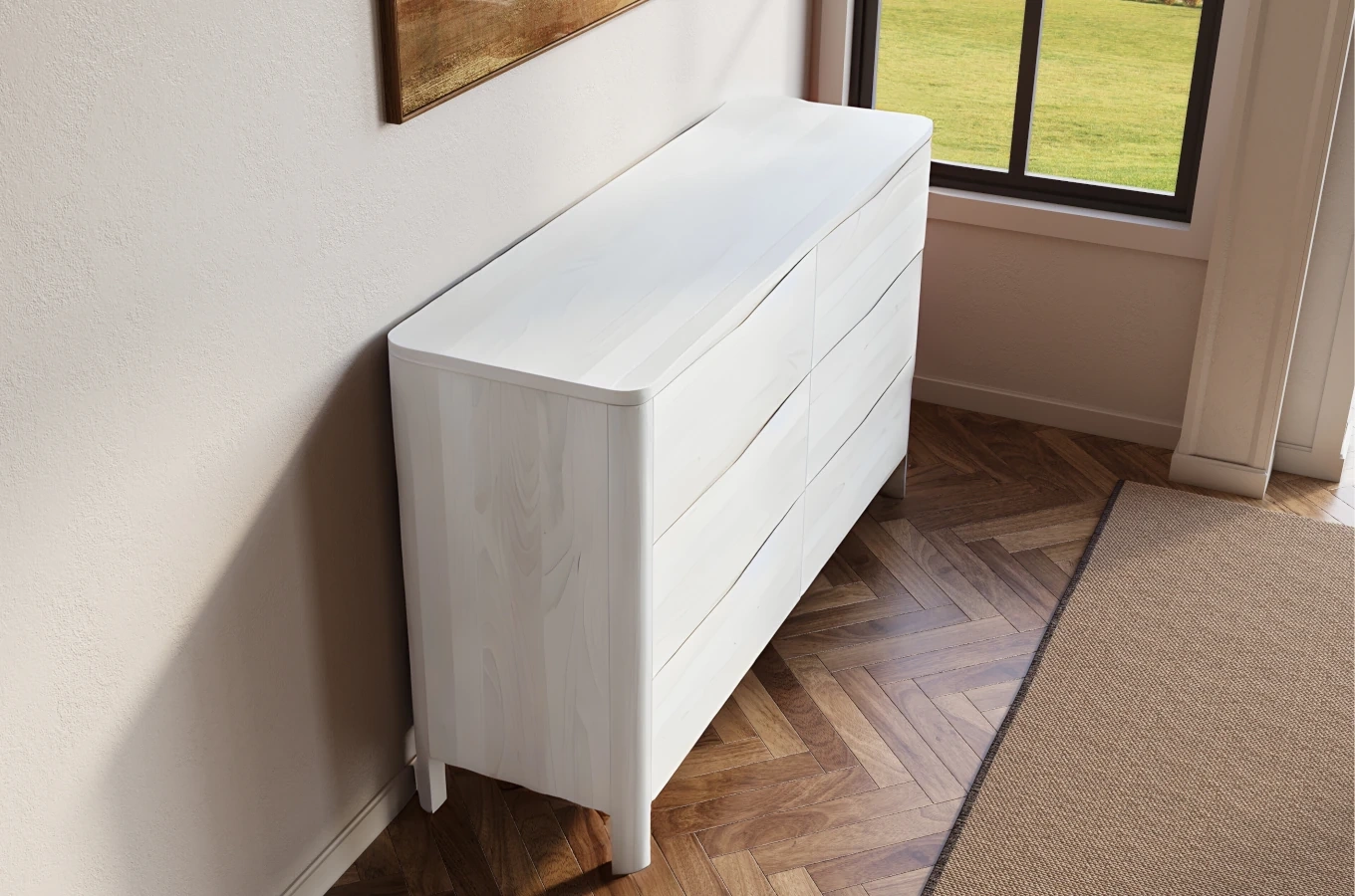 Drewniana komoda bukowa Visby MODENA LOW 150