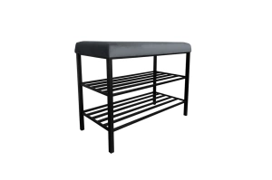 Tapicerowana ławka na buty DEXTER na metalowych nogach / kolor tkaniny do wyboru!