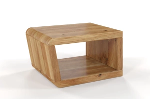 Nowoczesna drewniana szafka nocna dębowa bez szuflad Visby HARALD / szer. 50 cm