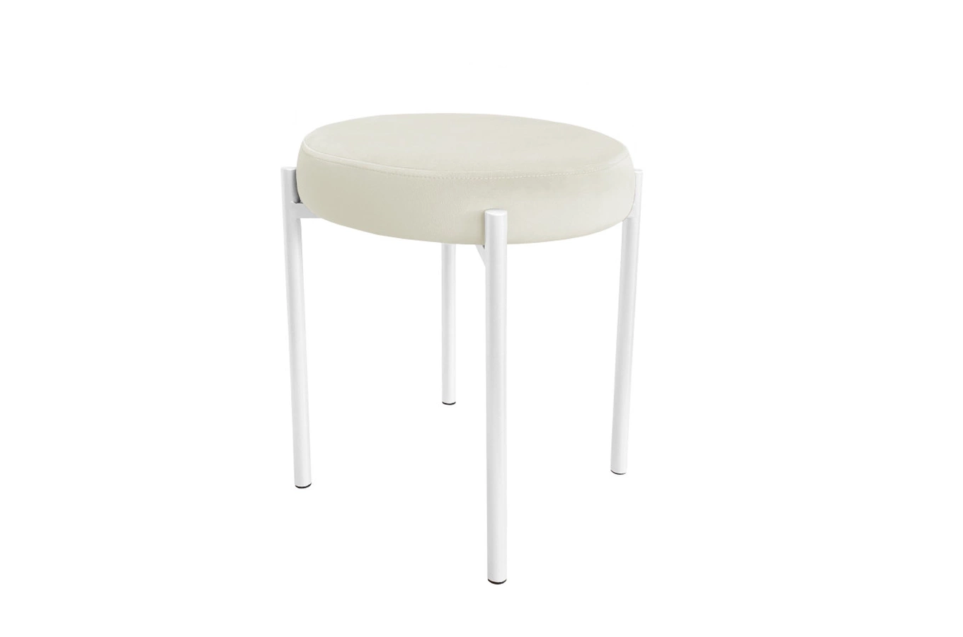 Tapicerowany taboret TERZO na metalowych nogach / kolor tkaniny + podstawy do wyboru!