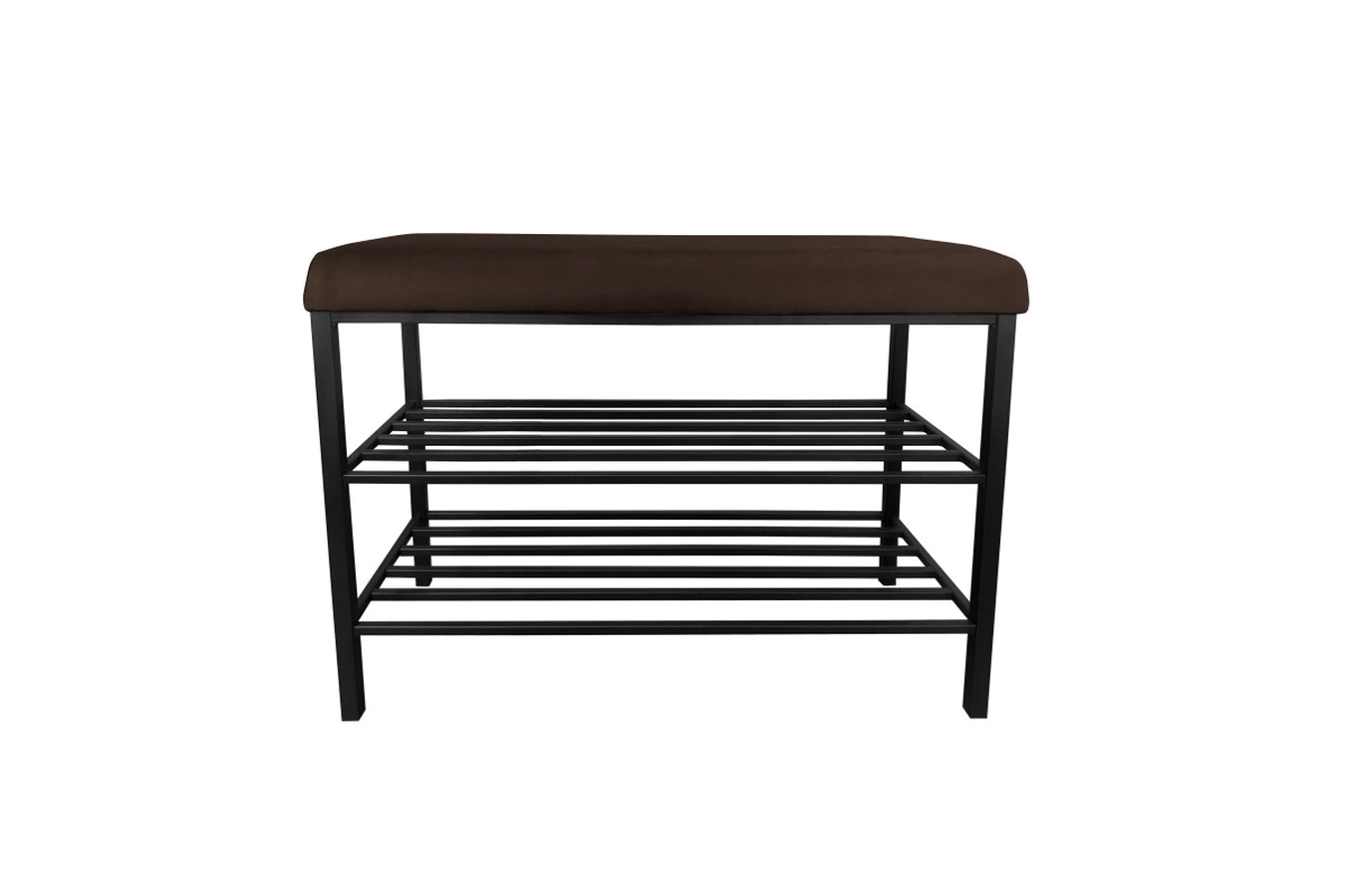 Tapicerowana ławka na buty DEXTER na metalowych nogach / kolor tkaniny do wyboru!