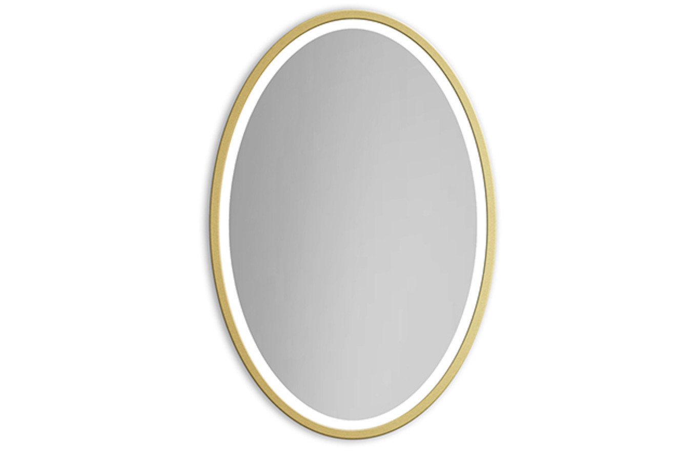 Owalne lustro OVAL z oświetleniem LED / rama dostępna w 5 kolorach