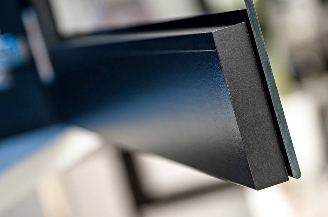 Nowoczesna meblościanka SONIC / biały + czarny / szer. 280 cm