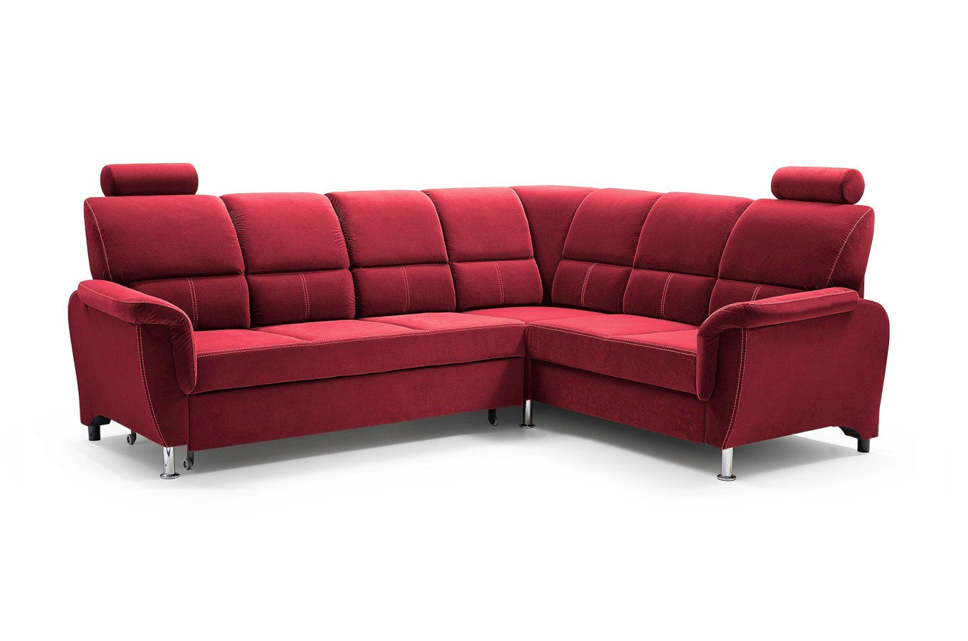 Klasyczny rozkładany narożnik DANIELA z pojemnikiem na pościel