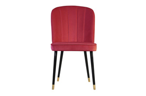 Krzesło tapicerowane CORNELIA z pionowymi przeszyciami