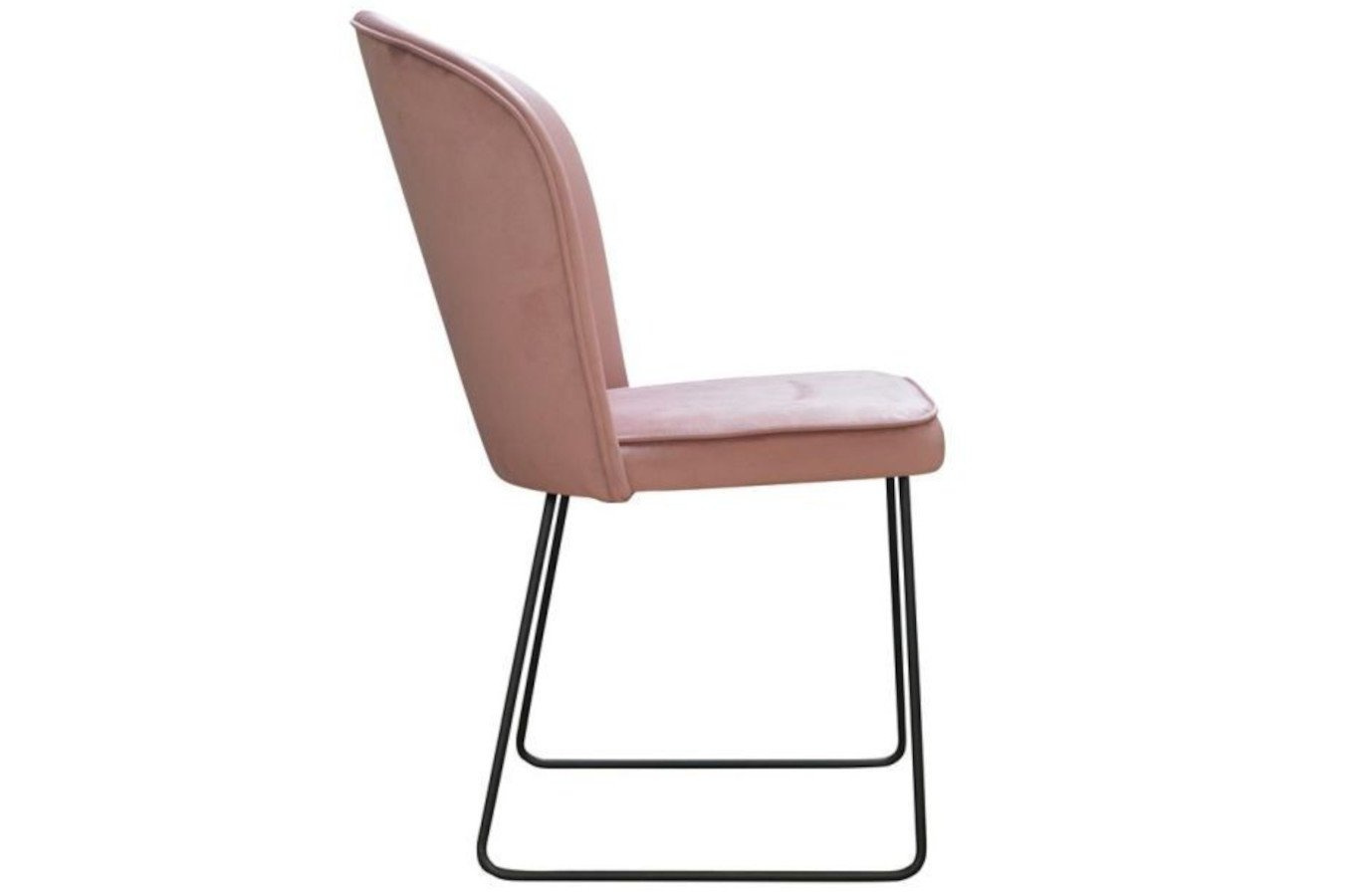 Krzesło tapicerowane CORNELIA U z pionowymi przeszyciami