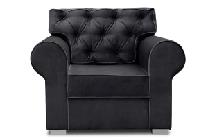 Elegancki fotel ROSIE z pikowanym oparciem