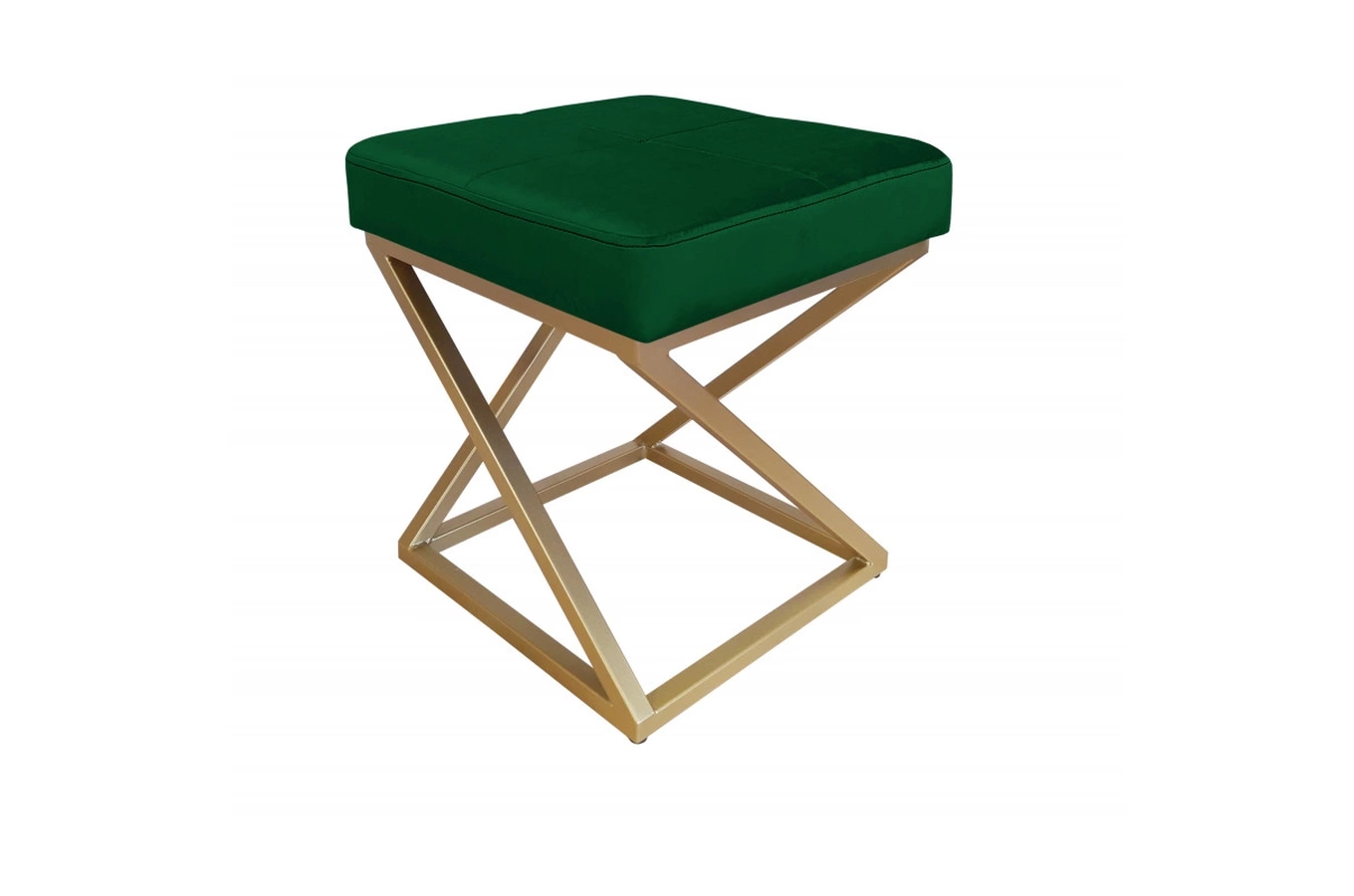 Tapicerowany puf DIXI na metalowych nogach / kolor tkaniny + podstawy do wyboru!