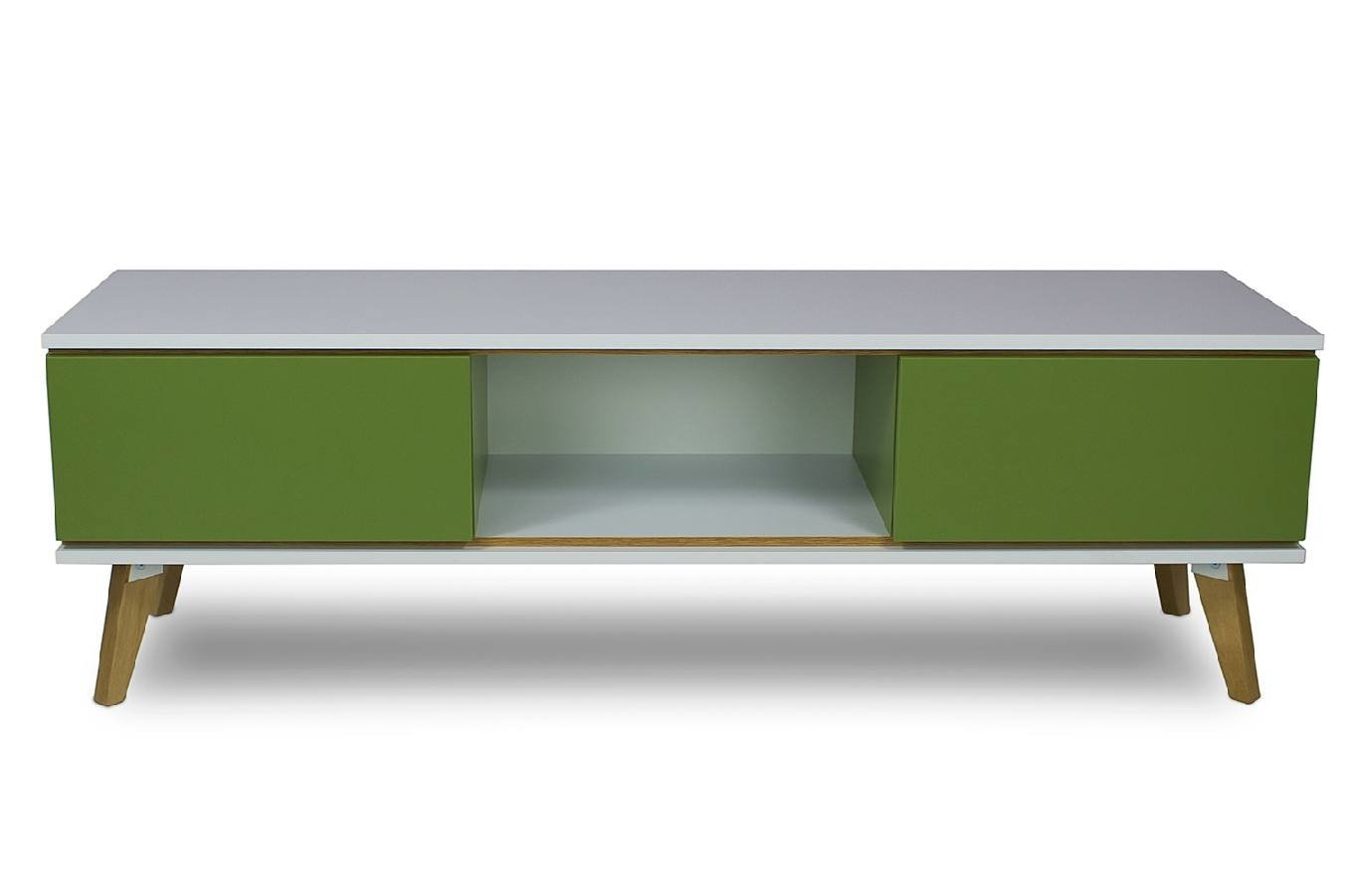 Zielona komoda RTV Skandica JORGEN / szer. 160 cm