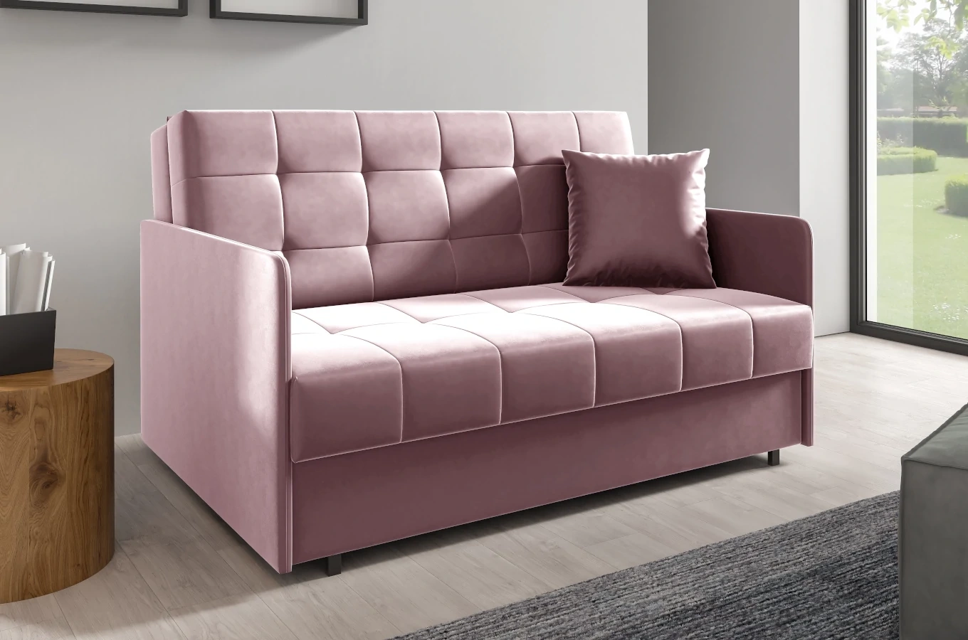 Klasyczna sofa NAOMI z funkcją spania / szerokość 140 cm