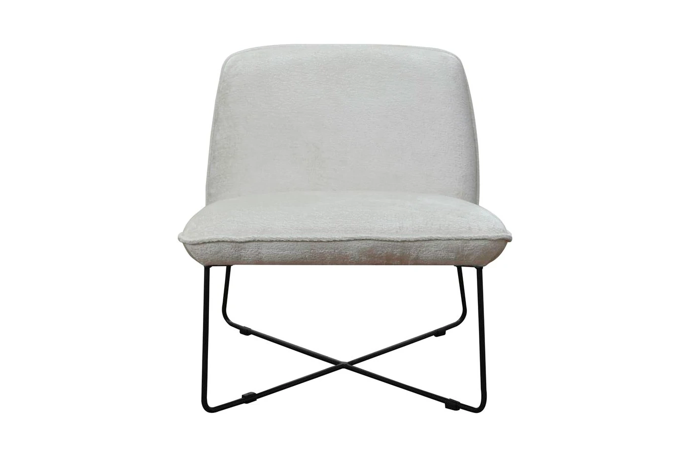 Nowoczesny fotel HERMES z metalowymi nogami