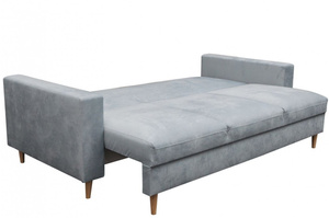 Elegancka rozkładana sofa BOCCA z funkcją spania i pojemnikiem na pościel