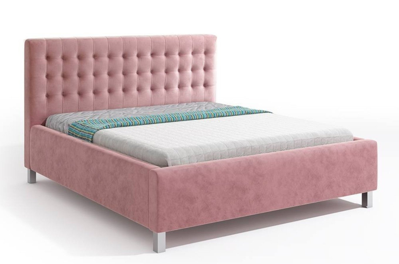 Tapicerowane łóżko do sypialni ROSARIO