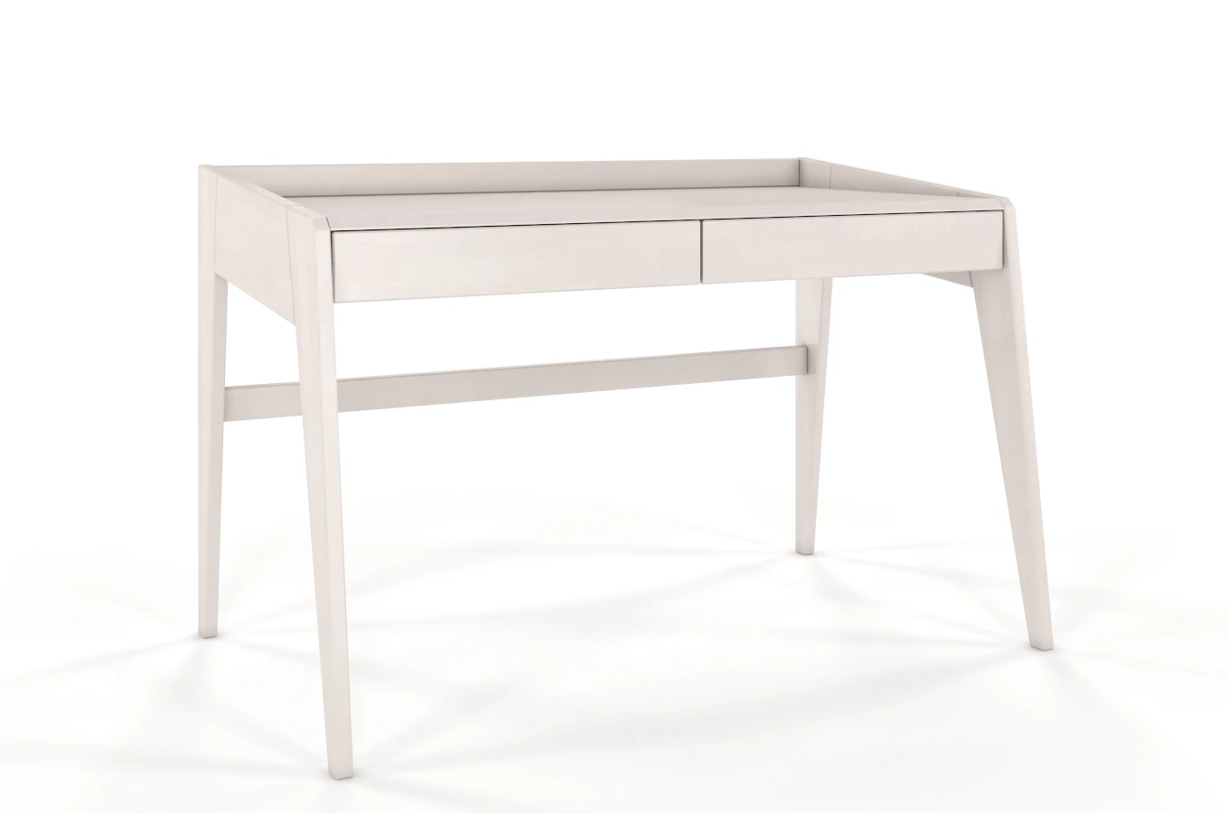 Drewniane bukowe biurko / toaletka z szufladami Visby LISA / 125x70 cm