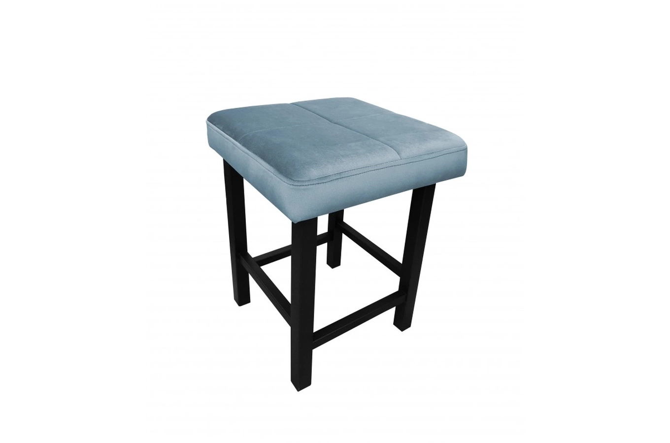 Tapicerowany taboret QUARTO na metalowych nogach / kolor tkaniny + wysokość do wyboru!