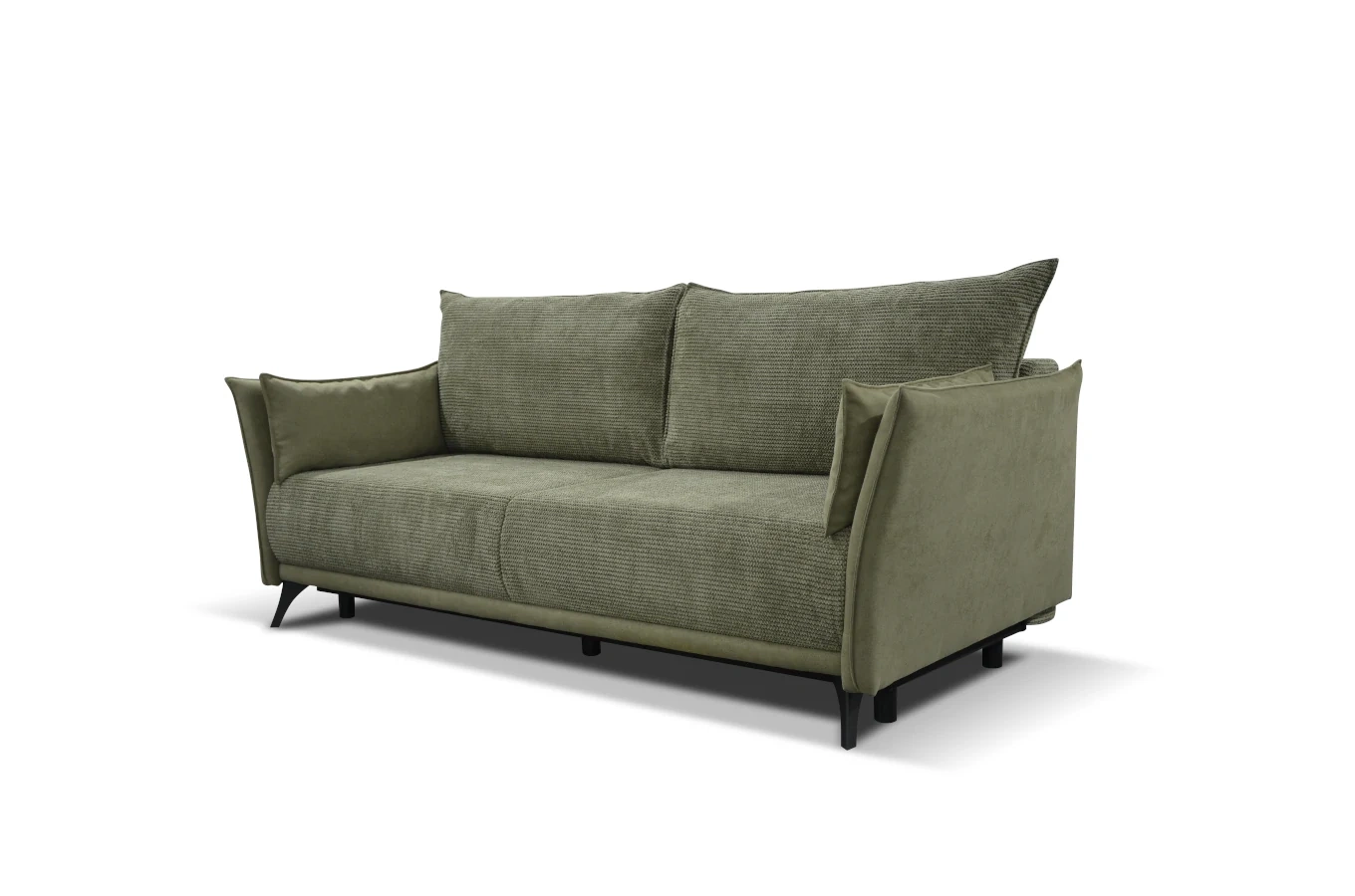 Nowoczesna sofa rozkładana EMMA z funkcją spania i pojemnikiem na pościel / szerokość 223 cm