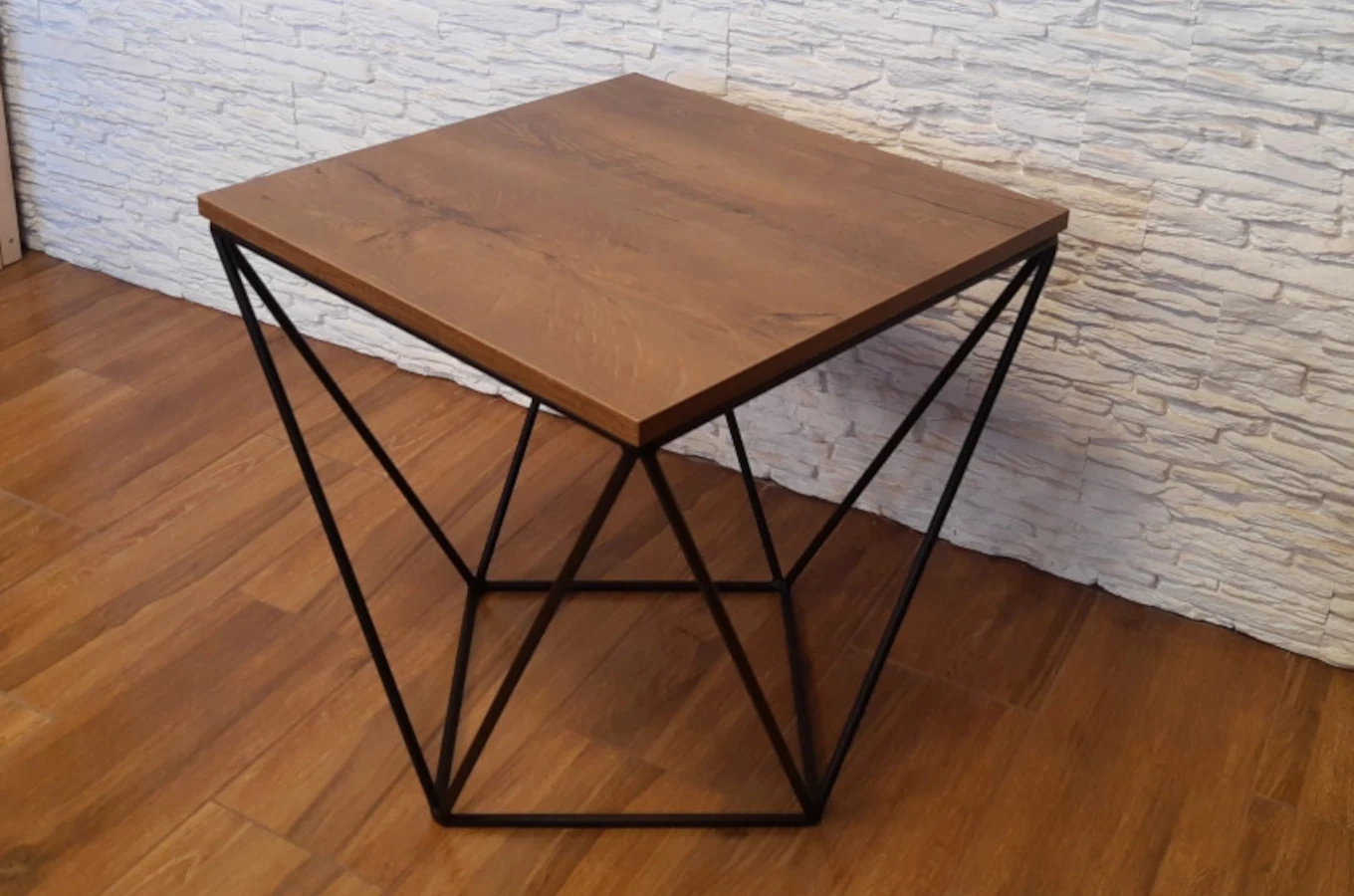 Druciany stolik kawowy MARKONI / kolor blatu i podstawy do wyboru!