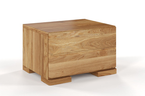 Drewniana szafka nocna dębowa Visby Sandemo 1S / szer. 40 cm