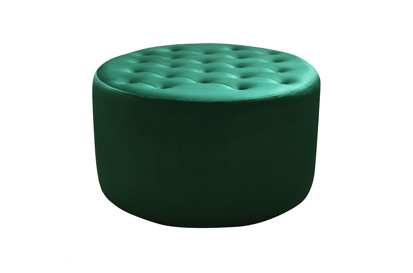 Elegancki puf RENEE z pikowanym siedziskiem / średnica 80 cm