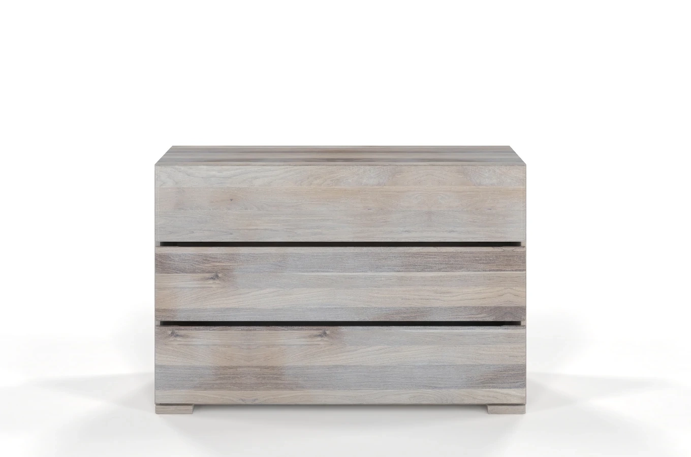 Drewniana komoda dębowa Visby Sandemo 3S / szer. 120 cm