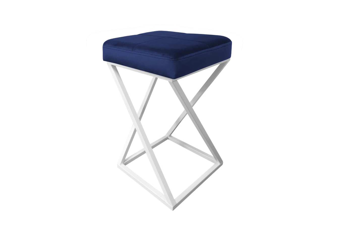 Tapicerowany hoker DIXI na metalowych nogach / kolor tkaniny + podstawy do wyboru!