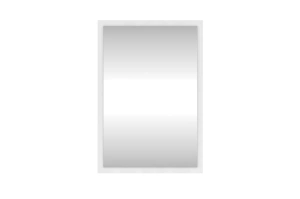 Lustro Dancan EVELINE w ramie w kolorze białym