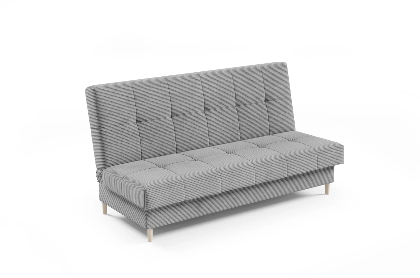 Nowoczesna sofa ABBY w skandynawskim stylu z funkcją spania i pojemnikiem na pościel