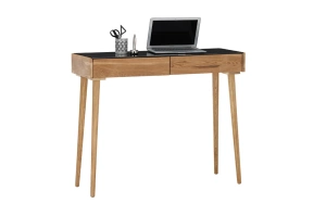 Drewniane biurko - konsola NATA z szufladami / 100x35 cm