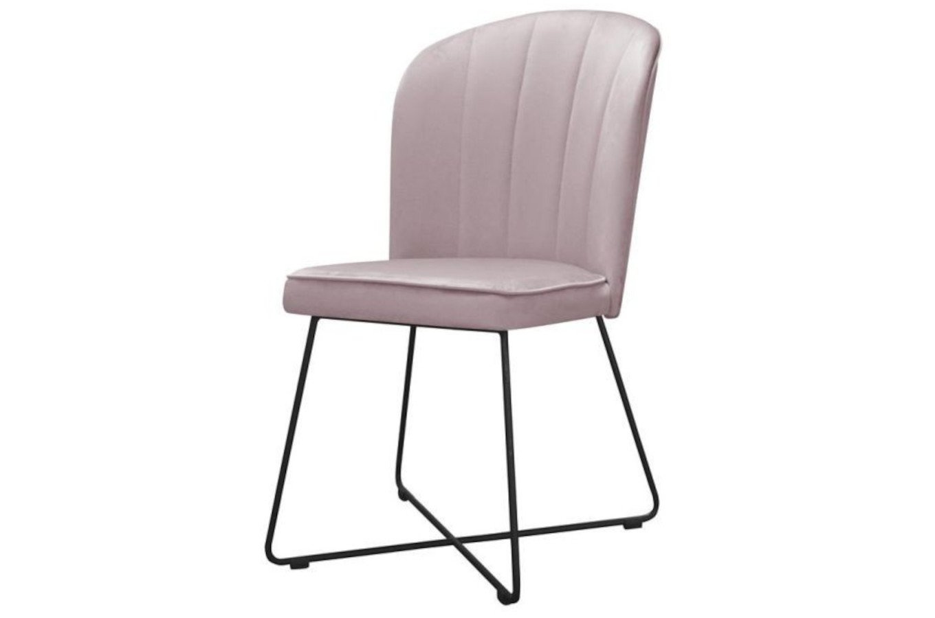 Krzesło tapicerowane CORNELIA X z pionowymi przeszyciami