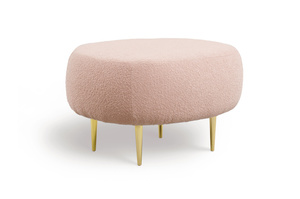 Puf DOMENICO na złotych nóżkach