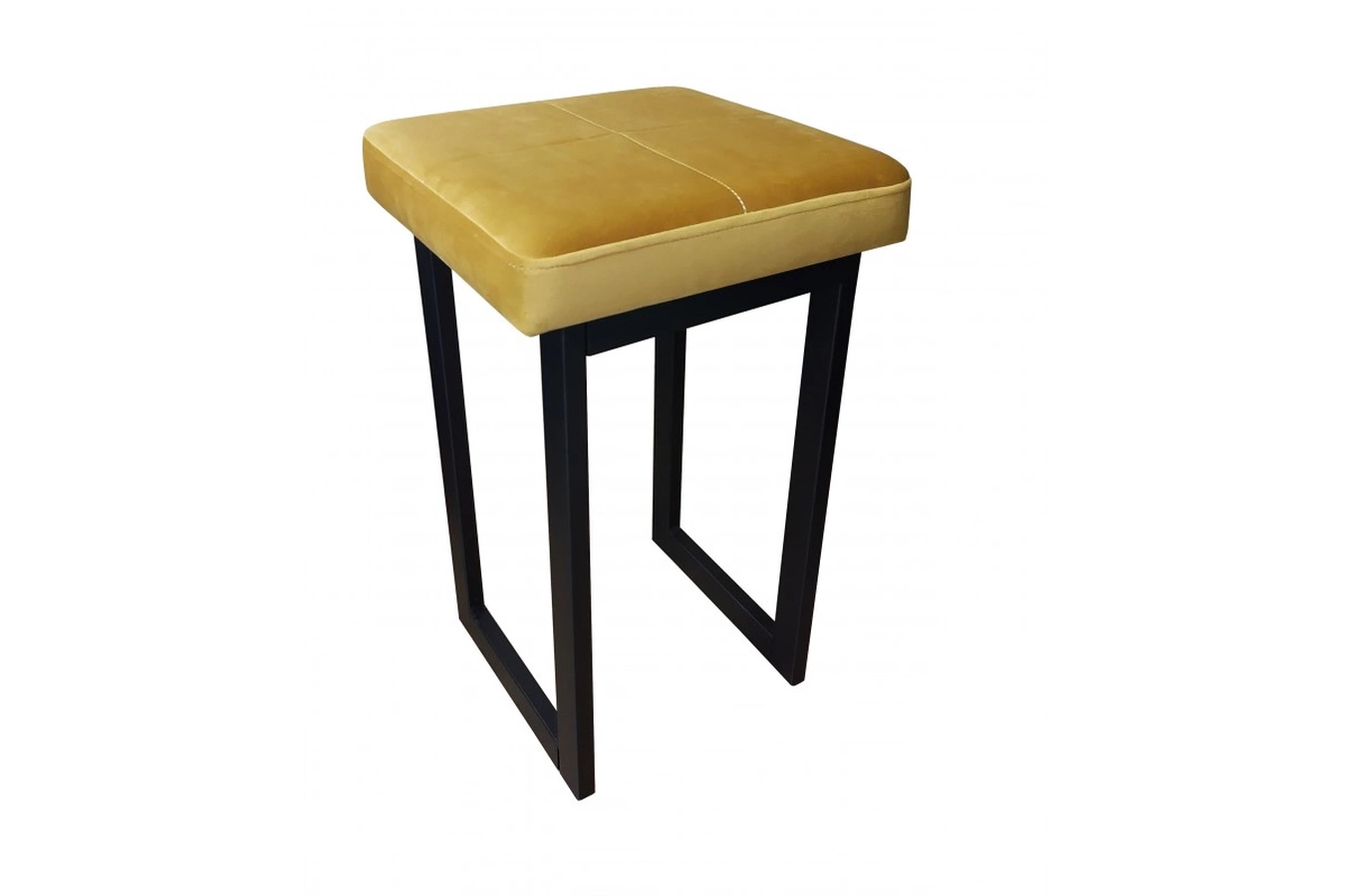 Tapicerowany taboret PRIMO na metalowych nogach / kolor tkaniny + podstawy do wyboru!