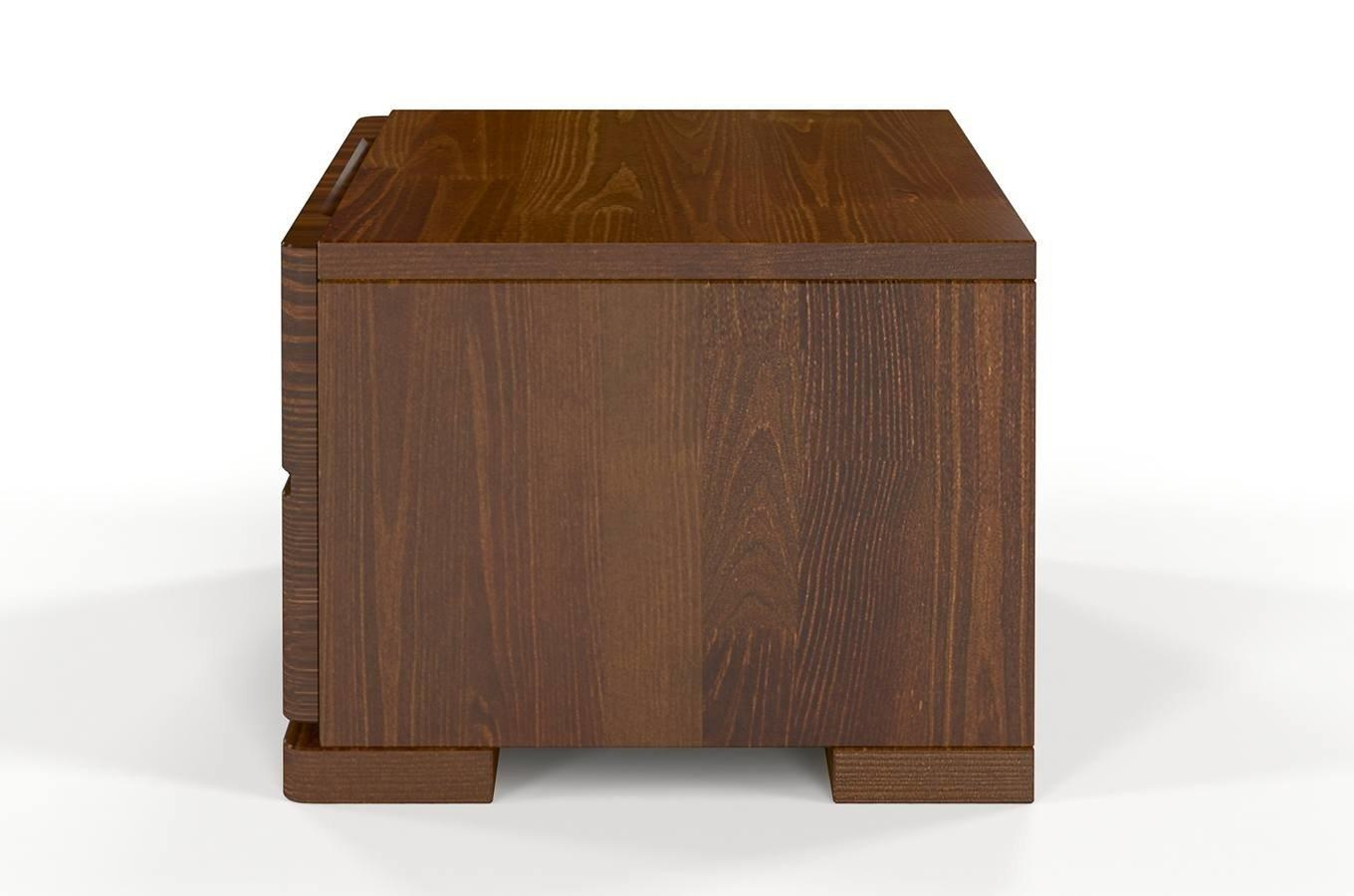 Drewniana szafka nocna sosnowa Visby Sandemo 1S / kolor biały