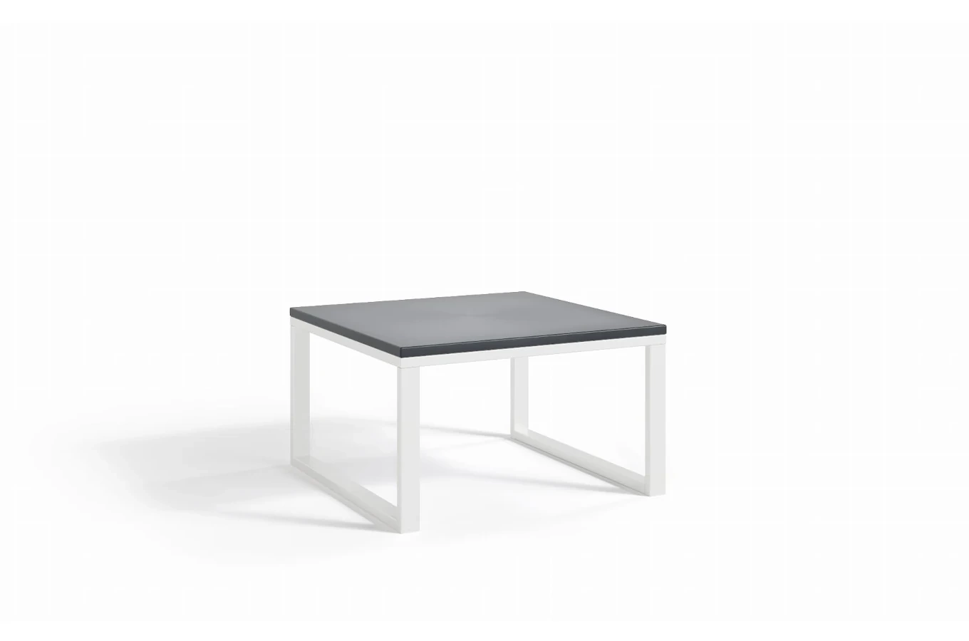 Zestaw 2 stolików do ogrodu MONACO z blatem imitującym beton