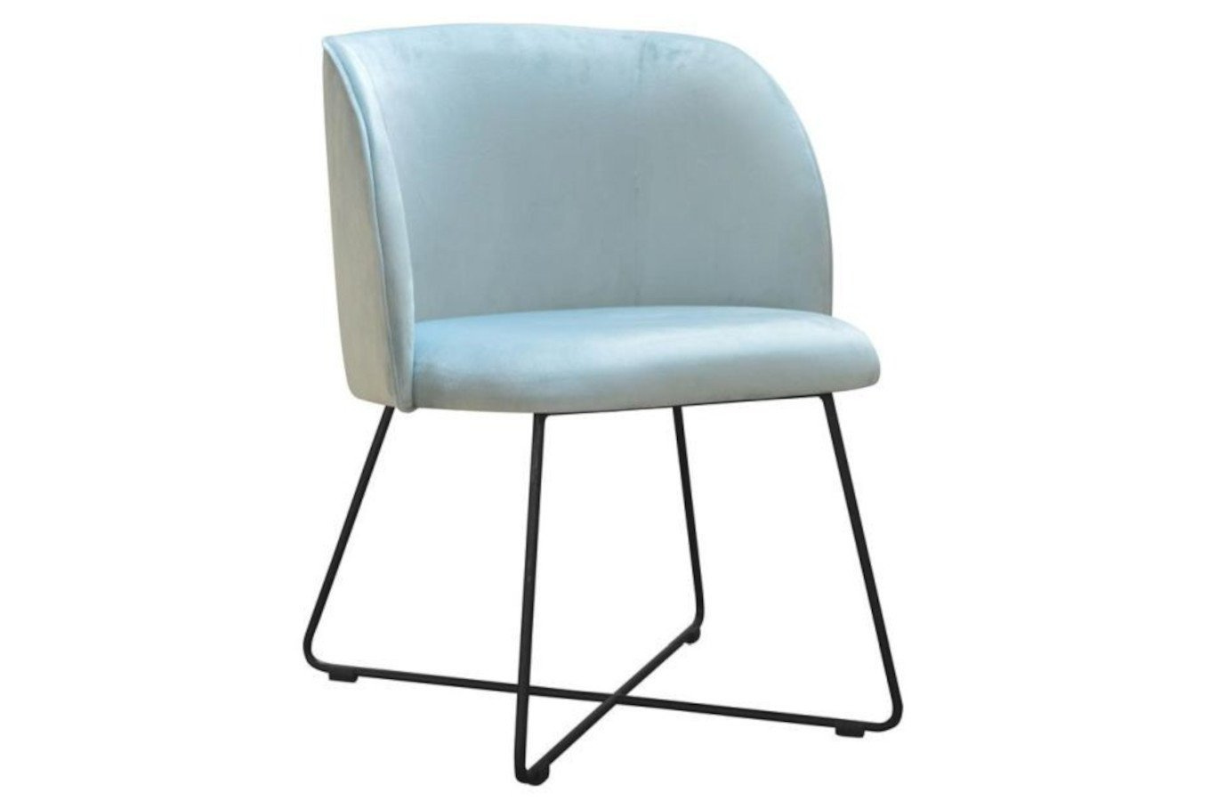 Nowoczesne krzesło tapicerowane INGE X na metalowych nogach