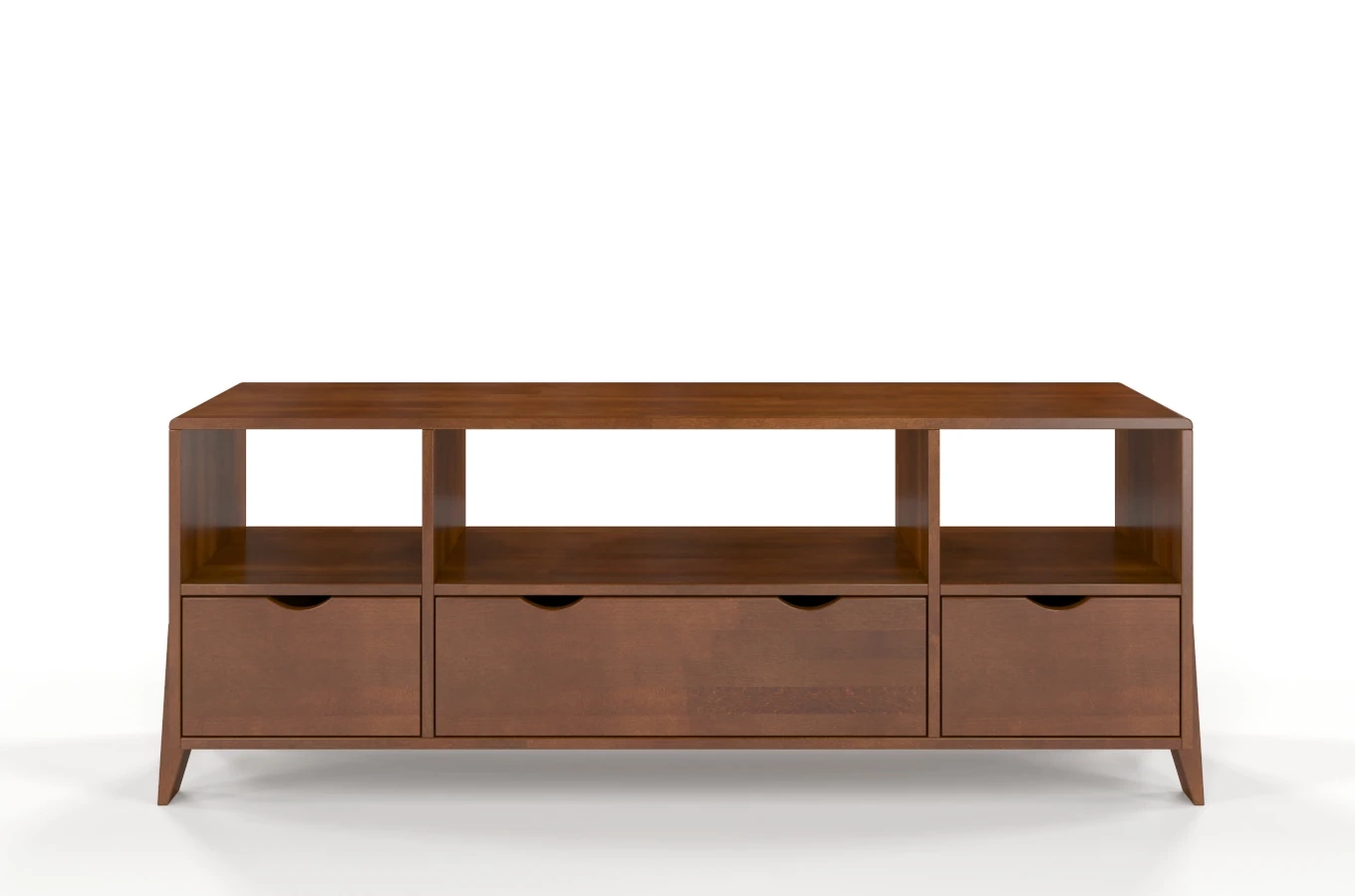 Drewniana szafka RTV bukowa Visby GDYNIA na nóżkach / szer. 160 cm