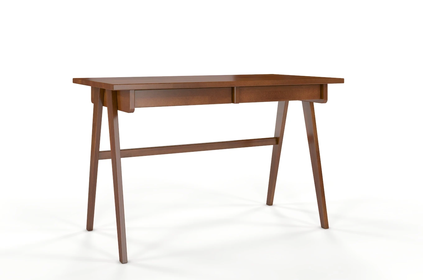 Drewniane bukowe biurko / toaletka z szufladami Visby EDDA / 120x65 cm