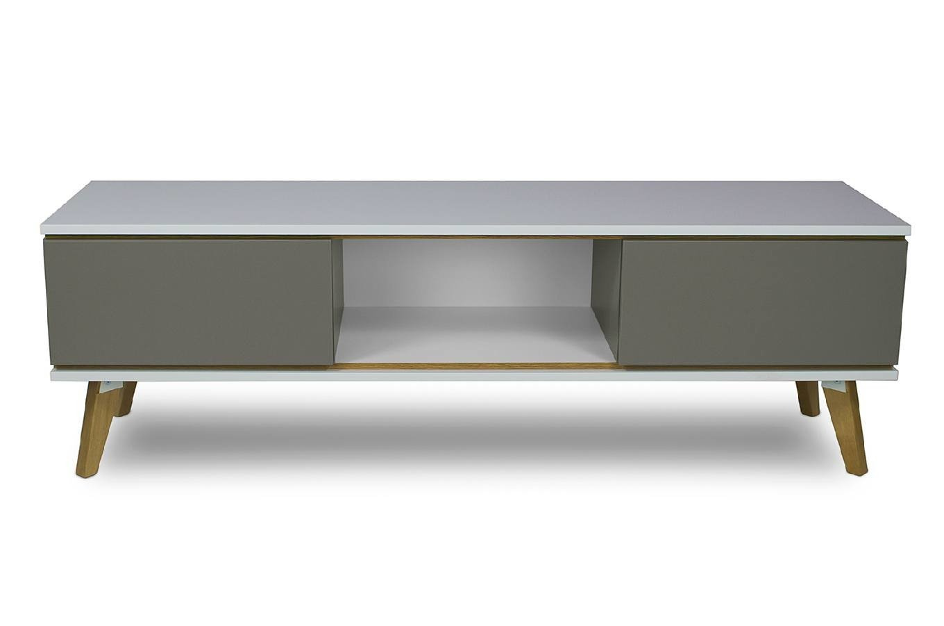 Szara komoda RTV- Skandica JORGEN / szer. 160 cm