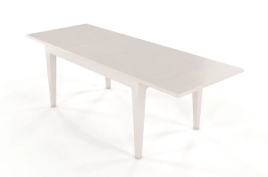 Stół drewniany bukowy rozkładany Visby CORTENA 140-220 cm / biały