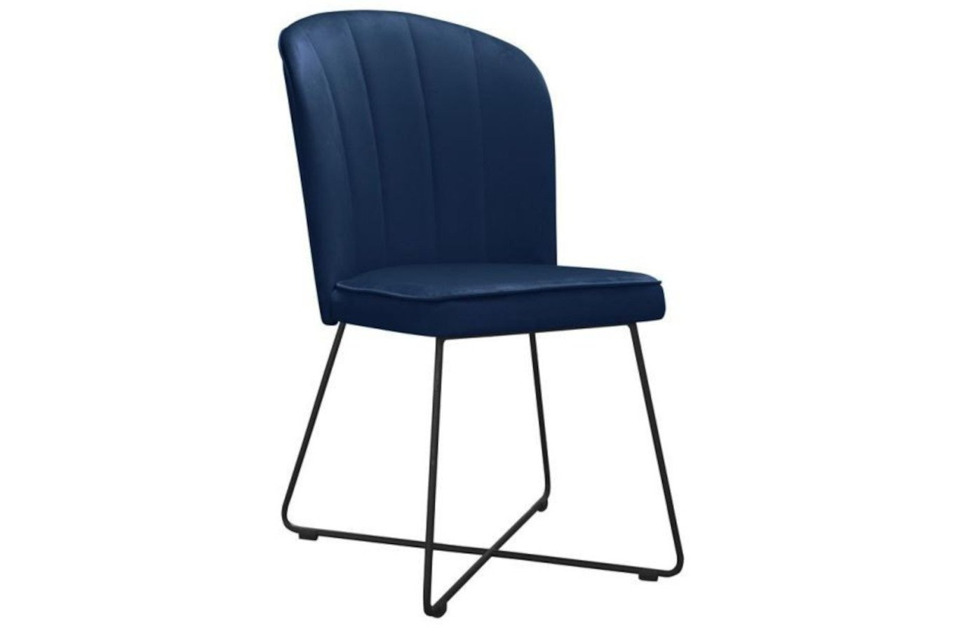 Krzesło tapicerowane CORNELIA X z pionowymi przeszyciami