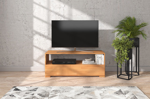 Drewniana szafka RTV bukowa Visby SANDEMO / szer. 120 cm