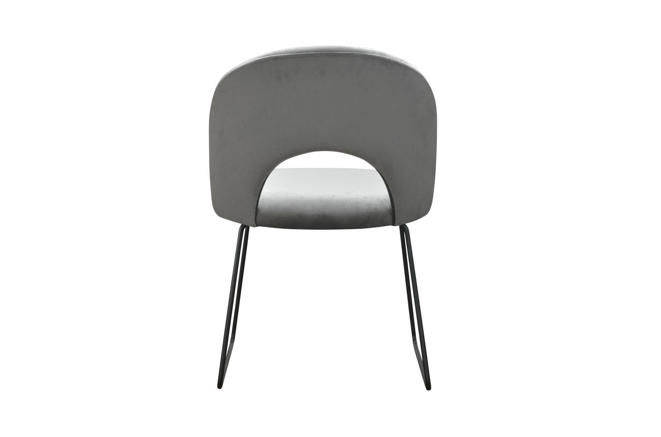 Nowoczesne krzesło tapicerowane GIANA U na metalowych nogach