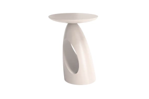 Stolik drewniany Kayani ISLAND różne kolory, wys. 40 cm / kolor biały